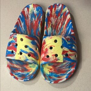 Colorful Adult Crocs Slide Sandals Men’s 8/Women’s 10